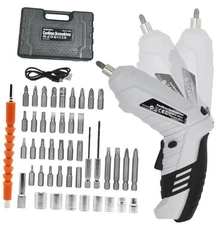 Cordless Screwdriver, 48 in 1 Electric Screwdriver, Rechargeable 3.6V Grey