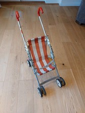 Vintage MacLaren Play Buggy Folding Red Baby Doll Pushchair