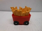Vintage Fisher price Little People McDonalds Playset French Fry Cart NM