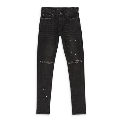 NWT PURPLE BRAND BLACK OVER SPRAY SKINNY JEANS SIZE 38 $265 | eBay