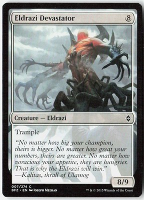 Magic Eldrazi Devastator Battle for Zendikar [BFZ - 7] NM Common
