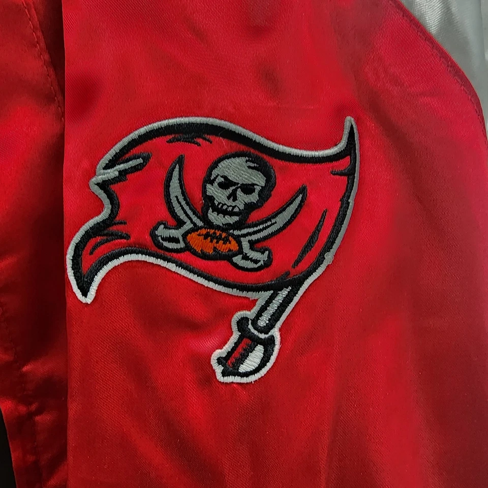 NFL Tampa Bay Buccaneers Mujer Reebok Reversible Satén Chaqueta Bomber XL Nueva Foto 4 de 4