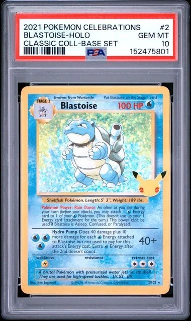 Pokmon TCG Base Set Blastoise Grade 10 Individual Collectible Card Game Cards for sale - eBay Pokmon TCG Base Set Blastoise Grade 10 Individual Collectible Card Game Cards for sale - eBay