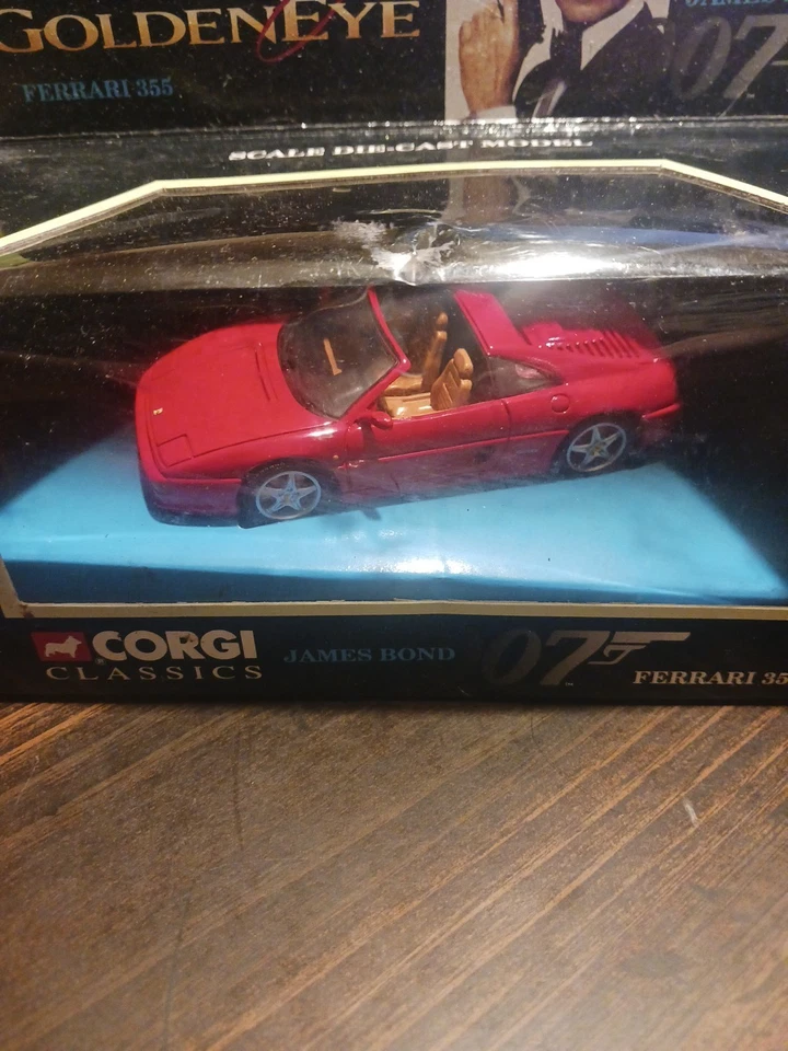 JAMES BOND 007 FERRARI 355 GOLDENEYE CORGI 1995 DIECAST In Box - Image 2 of 4