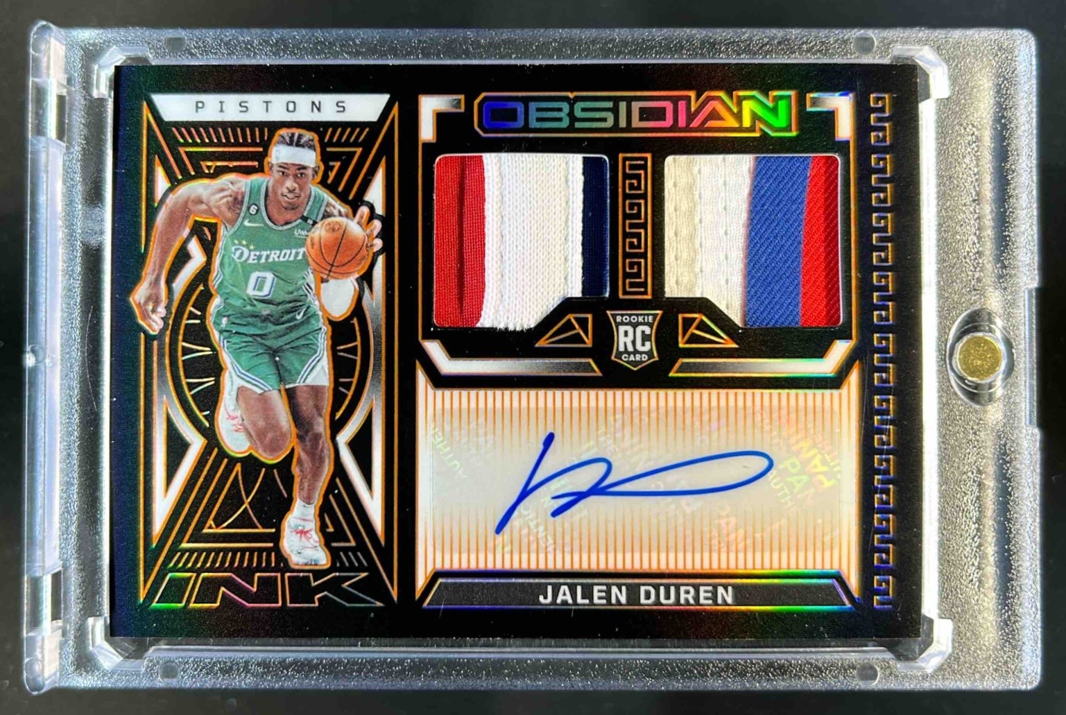 Jalen Duren 2022 Obsidian #216 Electric Etch Orange /35 Price 