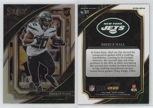 2022 Panini Select Suite Level Silver Prizm Breece Hall #321 Rookie RC