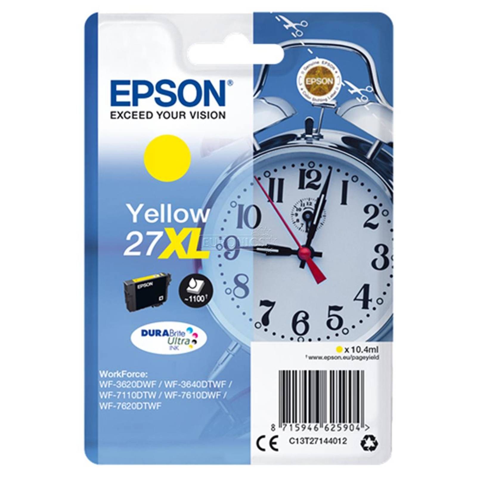 Epson Original T27XL Yellow Durabrite Ultra Ink - Image 8