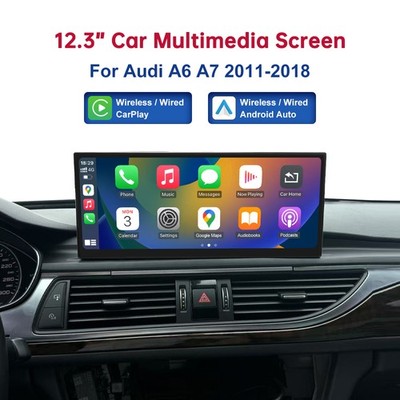 12,3''Carplay Android auto Wireless Touch Screen für Audi A6 A7 2011-2018 HN+/RMC