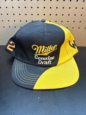 Vintage Rusty Wallace Miller Genuine Draft Racing Team Snapback Hat Cap 90s MGD