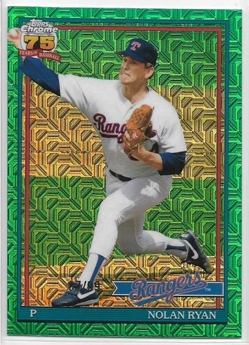 2026 Topps Nolan Ryan #91C-14 1991 Topps Silver Pack Green Refractor #'d /99