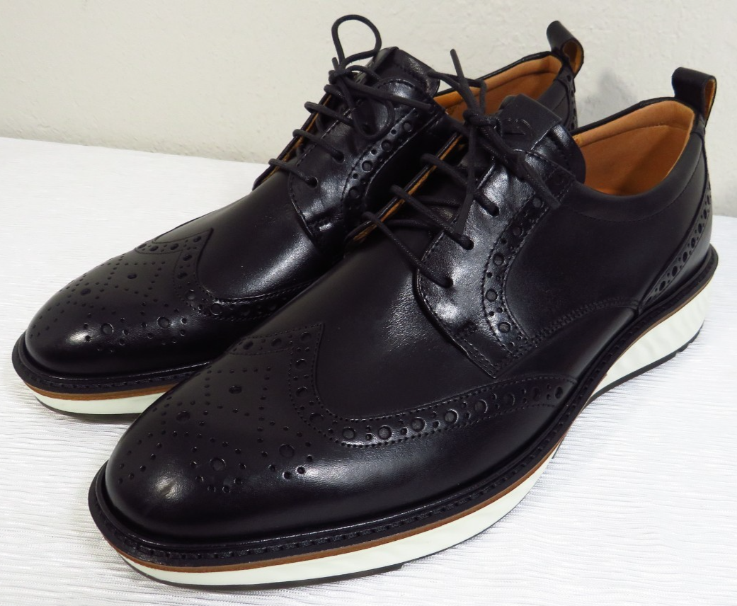 Ecco ST.1 Hybrid Shoes Mens 44 US 10-10.5 Oxford Blue Leather Dress Sneakers ECCO Men main image 4