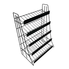 Candy Counter Top Display Wire Rack in Black 5 Tier Level 21x15x9”
