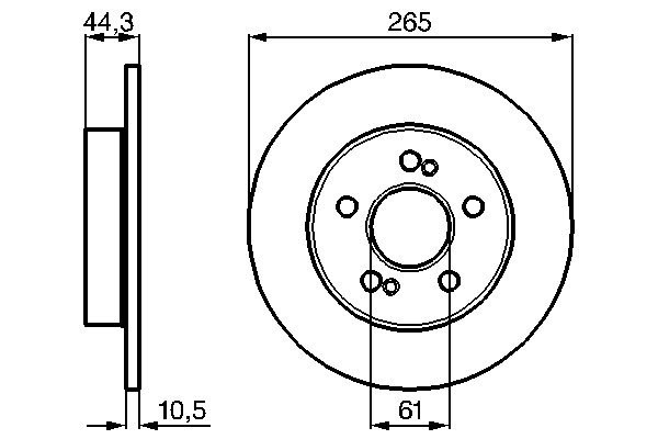 2X Bosch 0 986 478 758 Bremsscheibe FüR Renault-image