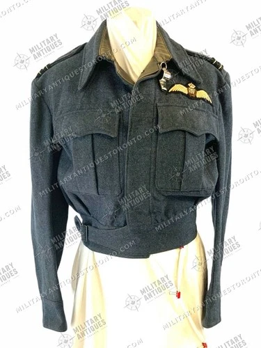 WW2 British RAF Pilots Battledress 45 Dated Named w/ Whistle 38 Chest 5'8 Height