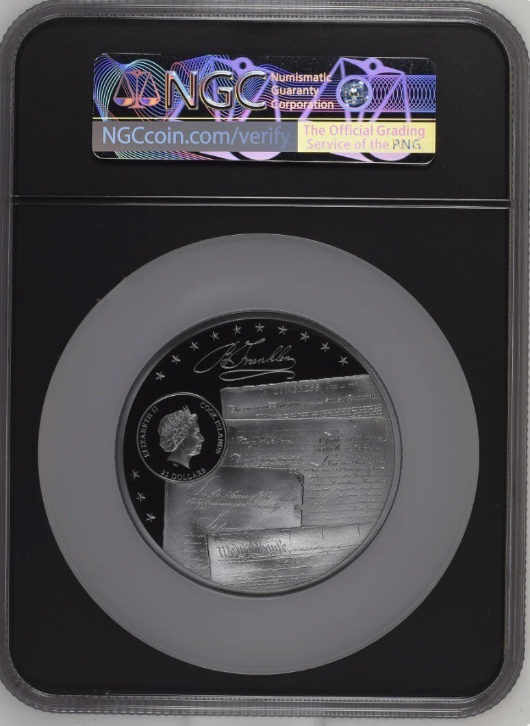 ベン・フランクリン記念2006年米国NGCMS70 1534882-010 Buy 2006-P Ben Franklin Scientist $1 Silver Commem MS-70 NGC | APMEX