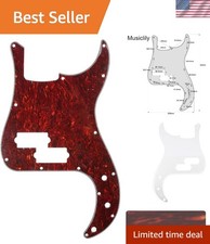 Precision Bass Pickguard - 13 Hole Red Tortoise for Fender Mexican Models
