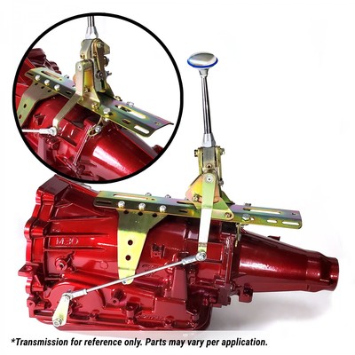 GM 4L60E Side Action Shifter Kit 6'' Arm w/ Billet Knob nostalgia