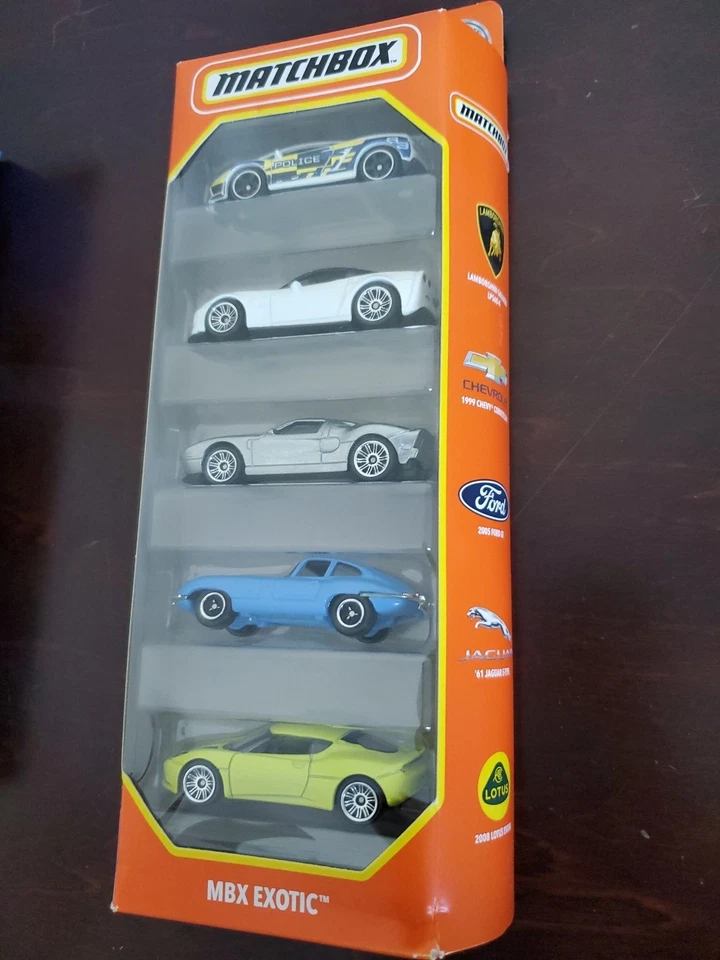 Hot Wheels y Matchbox Lote de 3x 5 Paquetes Exóticos Salón del Automóvil Lambo Porsche Ford GT Foto 4 de 4