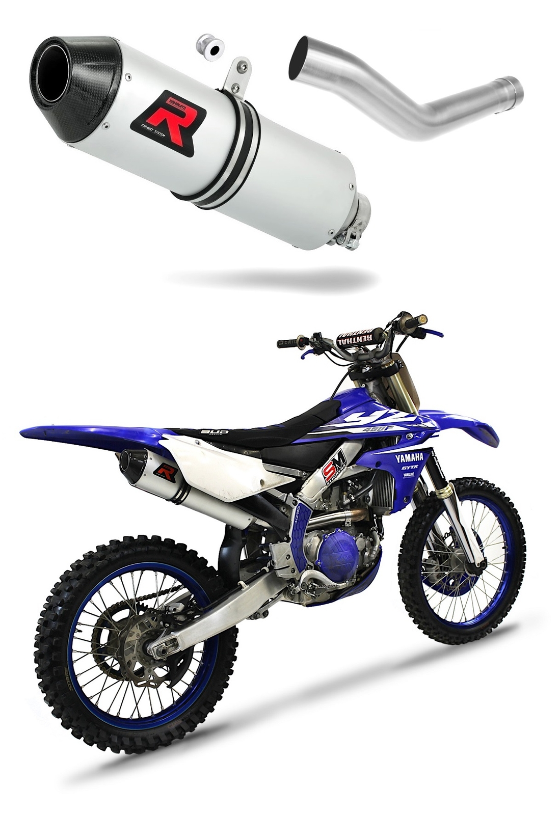 YZ 450 F 2018 - 2019 Terminale di Scarico Silenziatore MX2 DOMINATOR