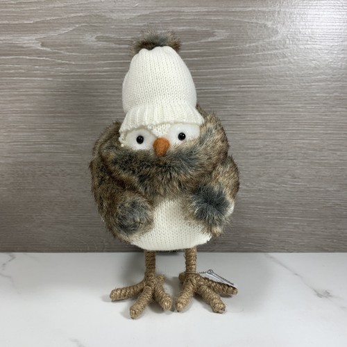 2017 SPRITZ BIRD DECOR "SIERRA" from TARGET w/ NAME TAG WINTER FUR SCARF