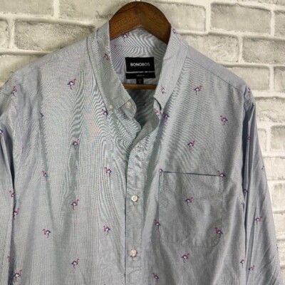 slim fit dress slacks Bonobos Navy Geo Print Stretch Slim Short Sleeve Shirt – Taelor.Style