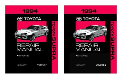 1994 Toyota Supra Shop Service Repair Manual Book Engine Drivetrain OEM