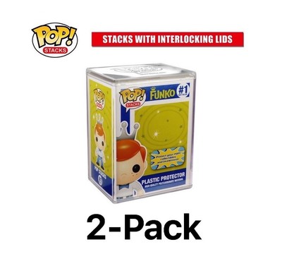 Funko Pop Stacks: Plastic Protector Case with Interlocking Lid #6520 (2-Pack) | eBay