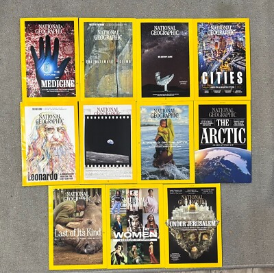 National Geographic Magazine 2019 11 Issues Slip Cover Leonardo Jerusalem Women