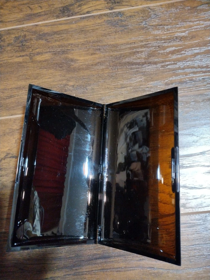 Estee Lauder New York London Paris Vintage Brown/Blackish Acrylic Clutch - Image 3 of 3