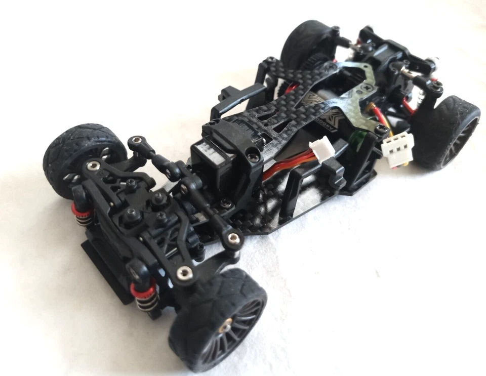 Atomic AMZ MICRO 2WD 1/27 Chassis kit 2.4Ghz 98mm Option Parts MINT - Image 2 of 4
