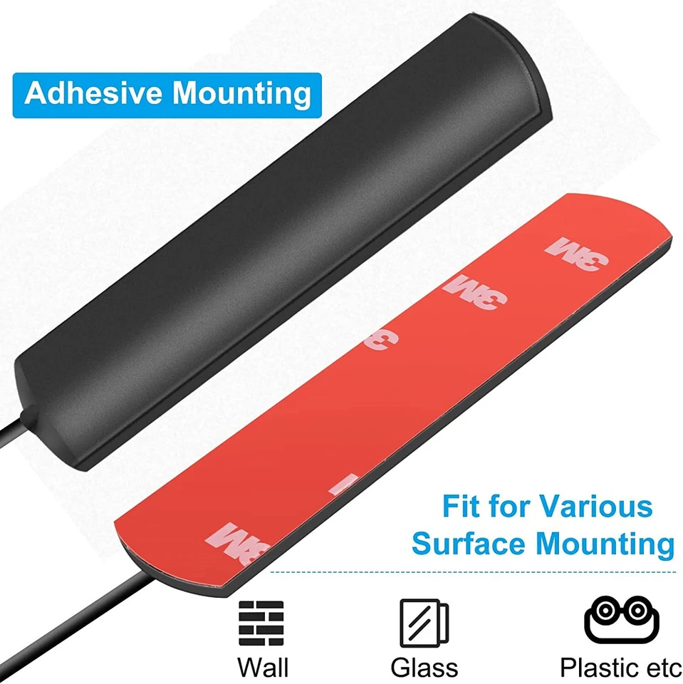 WIFI Antenna 2.4 GHz rectangular adhesive RP-SMA plug Wimax Bluetooth Zigbee - Image 4 of 4