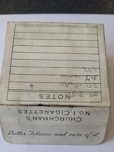 Vintage 1952 Churchman's No 1 Cigarettes Box Insert - Picture 2 of 3