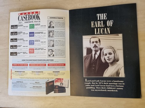 Murder Casebook No. 13 The Lord Lucan Mystery - Richard Bingham - Picture 2 of 22