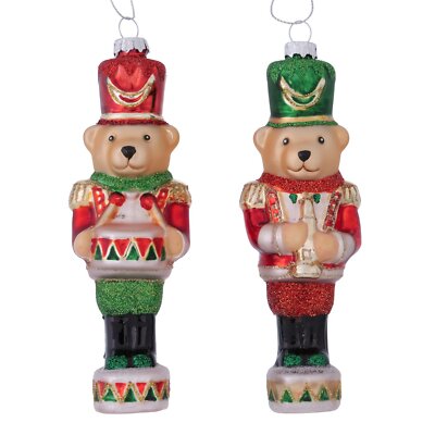 Christbaumanhänger Glas Weihnachten Boltze Bär Teddybär in Uniform