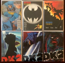 Vintage 1986 DARK KNIGHT RETURNS 2 3 4 & DK2 STRIKES AGAIN 1-3 SET LOT! F MILLER