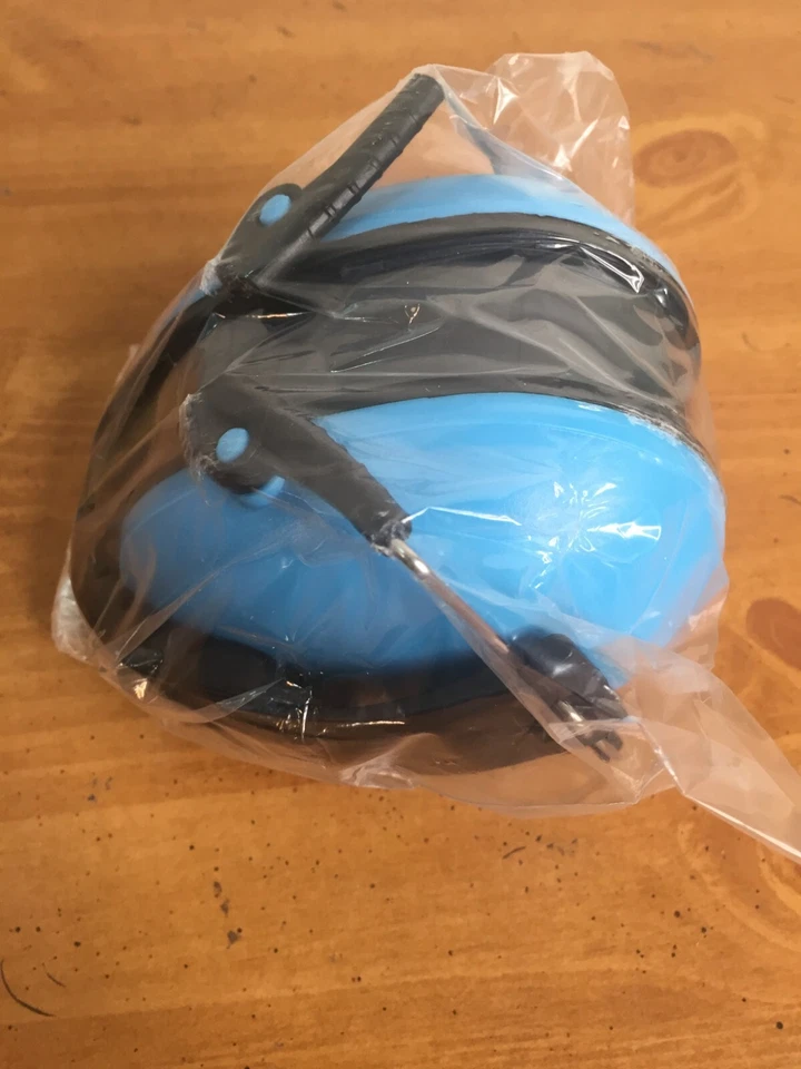 Protetor de ouvido infantil azul -- faixa de cabeça sobre a orelha com bolsa de armazenamento - Imagem 4 de 4