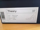 $355 NIB Theory Braxia Pump Red Suede Pointed Toe 3.5" Heel Made Italy 37 US 7 — photo 3