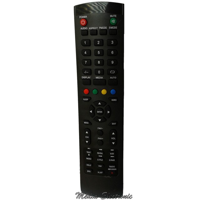 TV Remote Control for VIVAX LED 39LE70 39LE76T2 40LE74T2 40LE75T2
