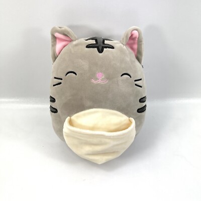 Squishmallows Mom Pouch Tally Gray Cat Stuffed Animal Plush Pillow Incomplete