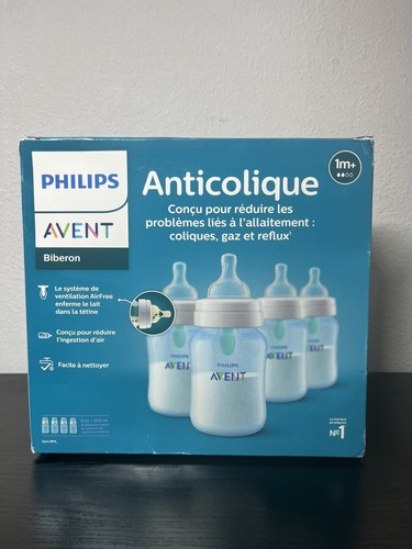Philips Avent Anti-Colic Bottle With AirFree Vent Blue 9 oz 3 Ct. Baby Bottle - Picture 2 of 4