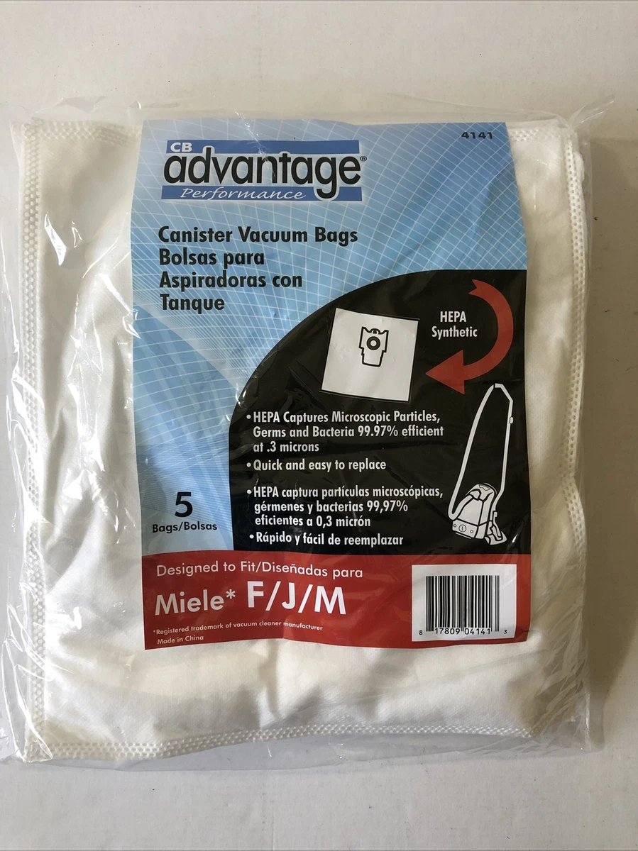 HEPA synthetic vacuum Bags For Miele F J M CB Advantage performance 4141 New