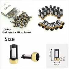 100 Pcs Car Fuel Injector Micro Basket Filter For Asnu03c Injector Repair Kit