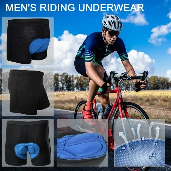 Men Women Cycling Shorts Bicycle Bike Underwear Pants With Sponge Gel 3D  Padded