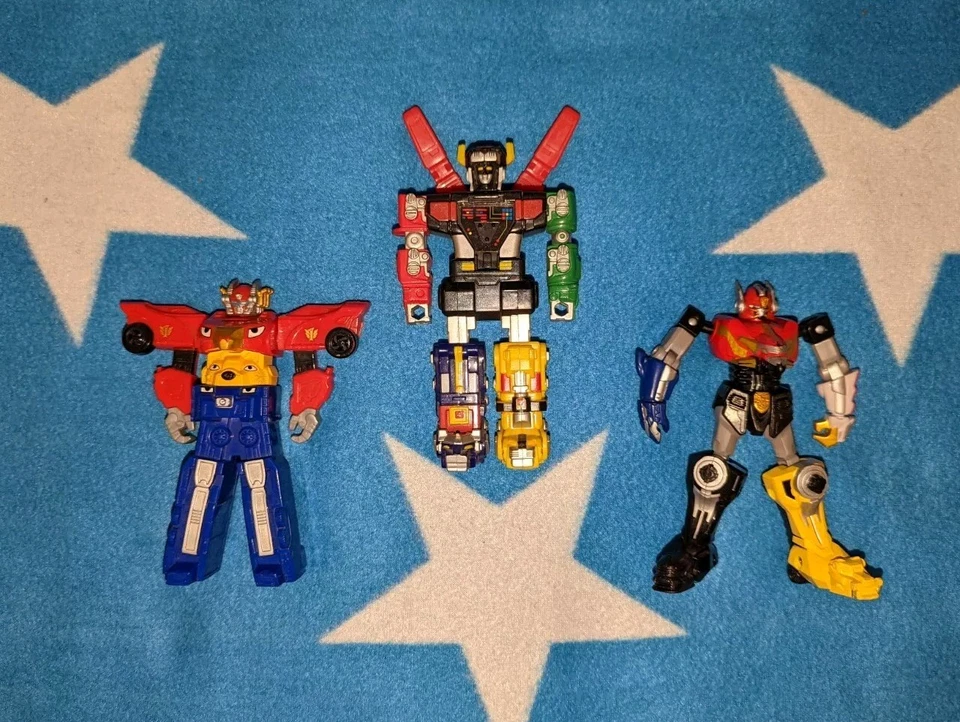 Vintage 98 Voltron Lion Force, 12 Gosei Megazord MMPR Power Rangers Figure Set - Image 2 of 4