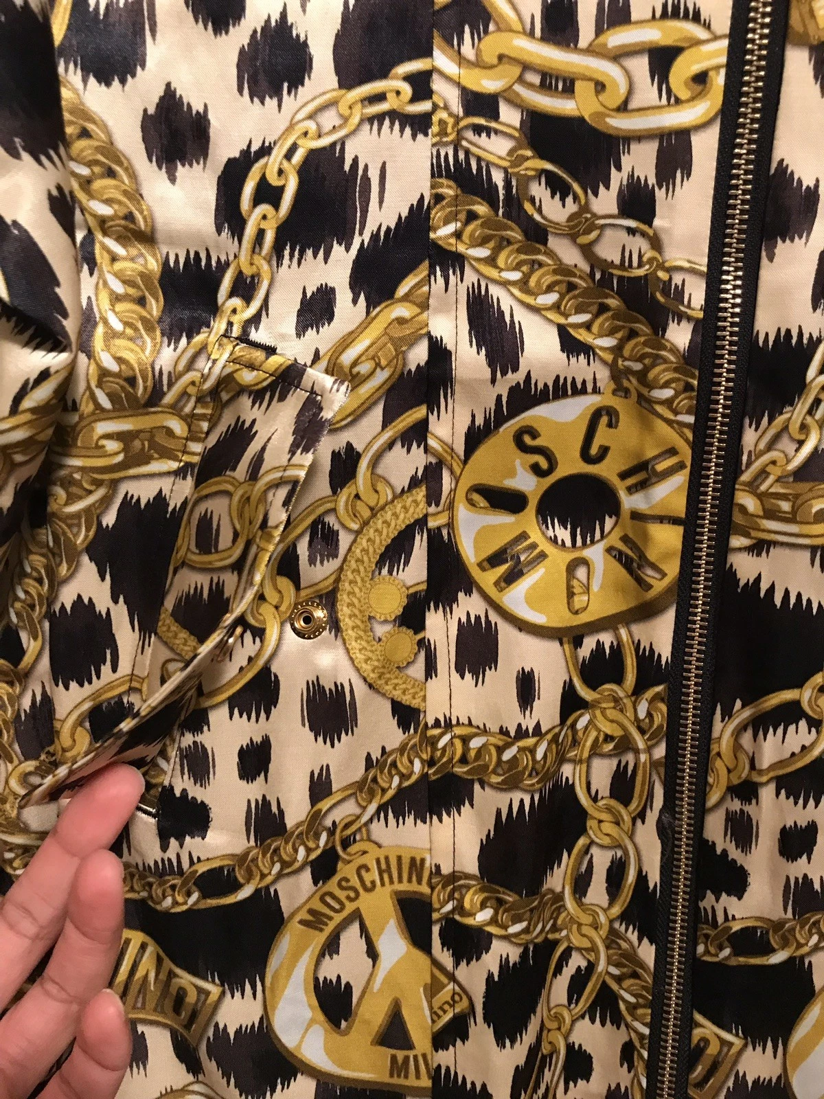 MOSCHINO per H&M abito in raso aderente corto taglia 8