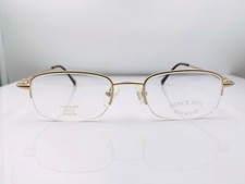 Vintage Royce Int'l Eyewear JH-2032 Gold Oval Half Rim Korea Sunglasses Frames