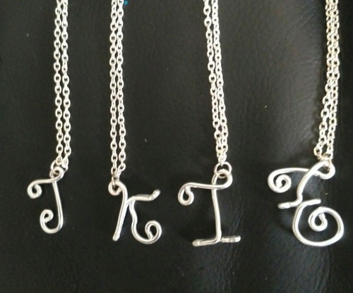 INITIAL Monogram Wire Letter charm 