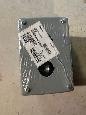 HOFFMAN E2PBX EXTRA-DEEP PUSH-BUTTON ENCLOSURE GREY CASE METAL 2 HOLES