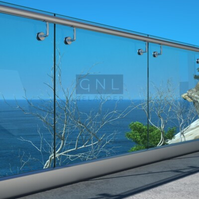 GNL Geländer All Glass Railing Balcony Balkon Balustrade