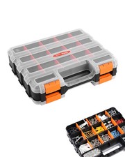Small Parts Organizer 34-Compartment Double-S...